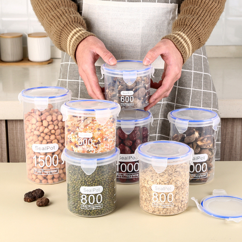 1-4個入り 密閉容器 目盛り付き 穀物保存容器 キッチン  - Food Storage Jar Set のレビューと価格