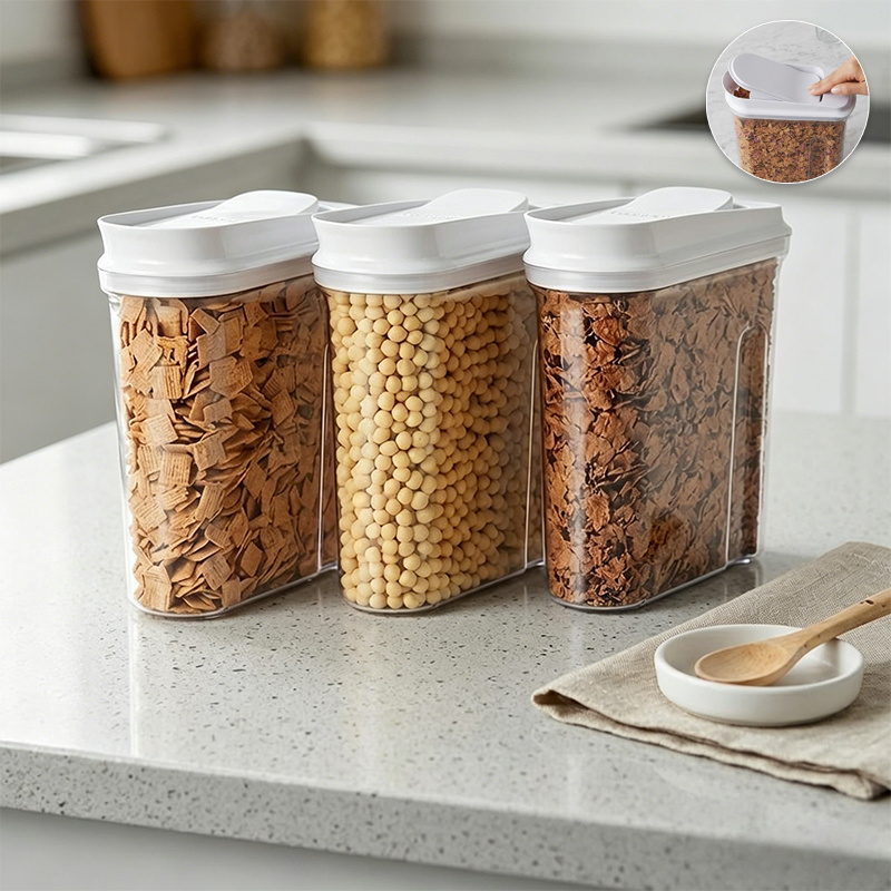 気密食品保存容器 パントリー用 透明プラスチック製 気密キッ - Food Storage Pantry のレビューと価格