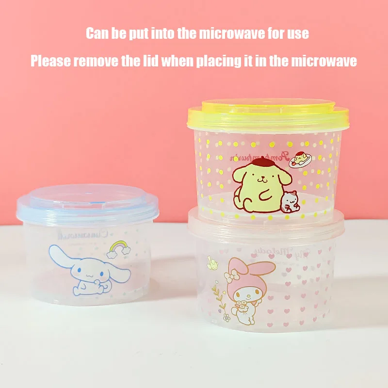 キティ弁当箱セット 3個入り 可愛い重ねて使える蓋付き丸型ラ - Food Storage Jar Set のレビューと価格